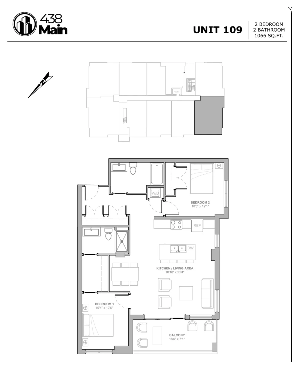 Residence 109 floor plan