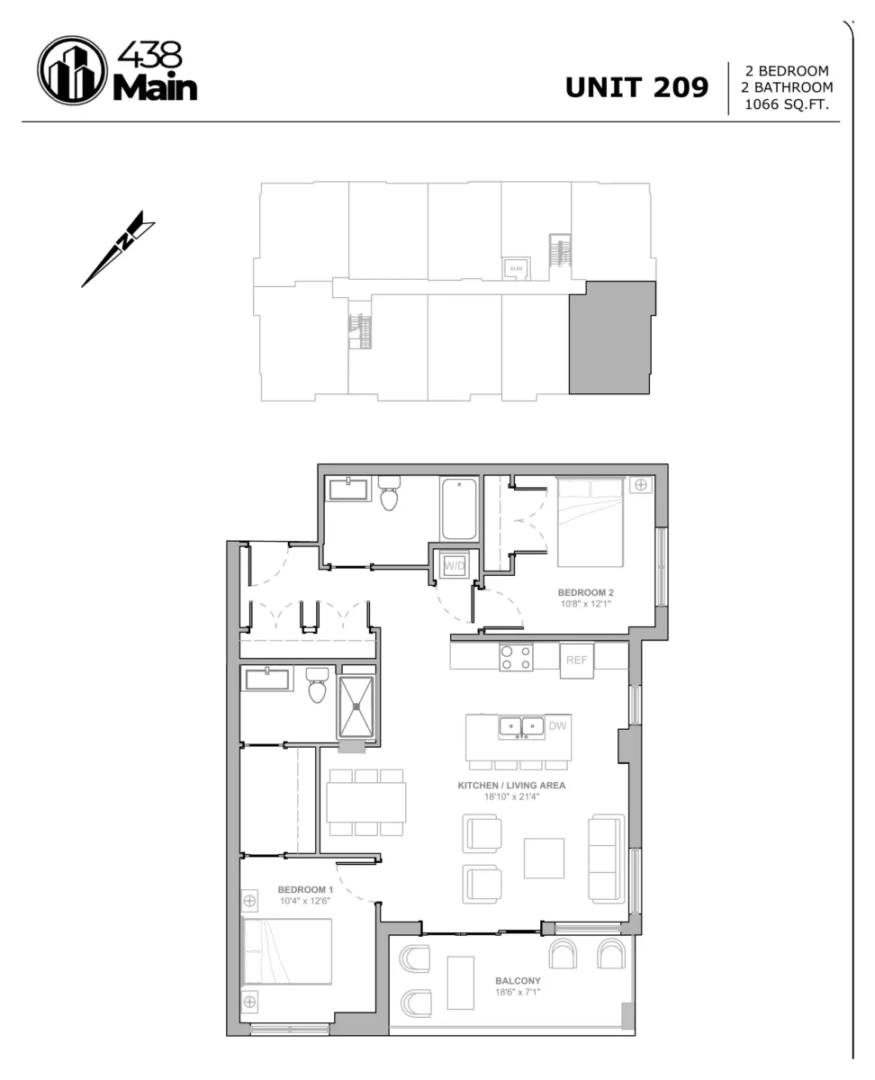 Residence 209 floor plan