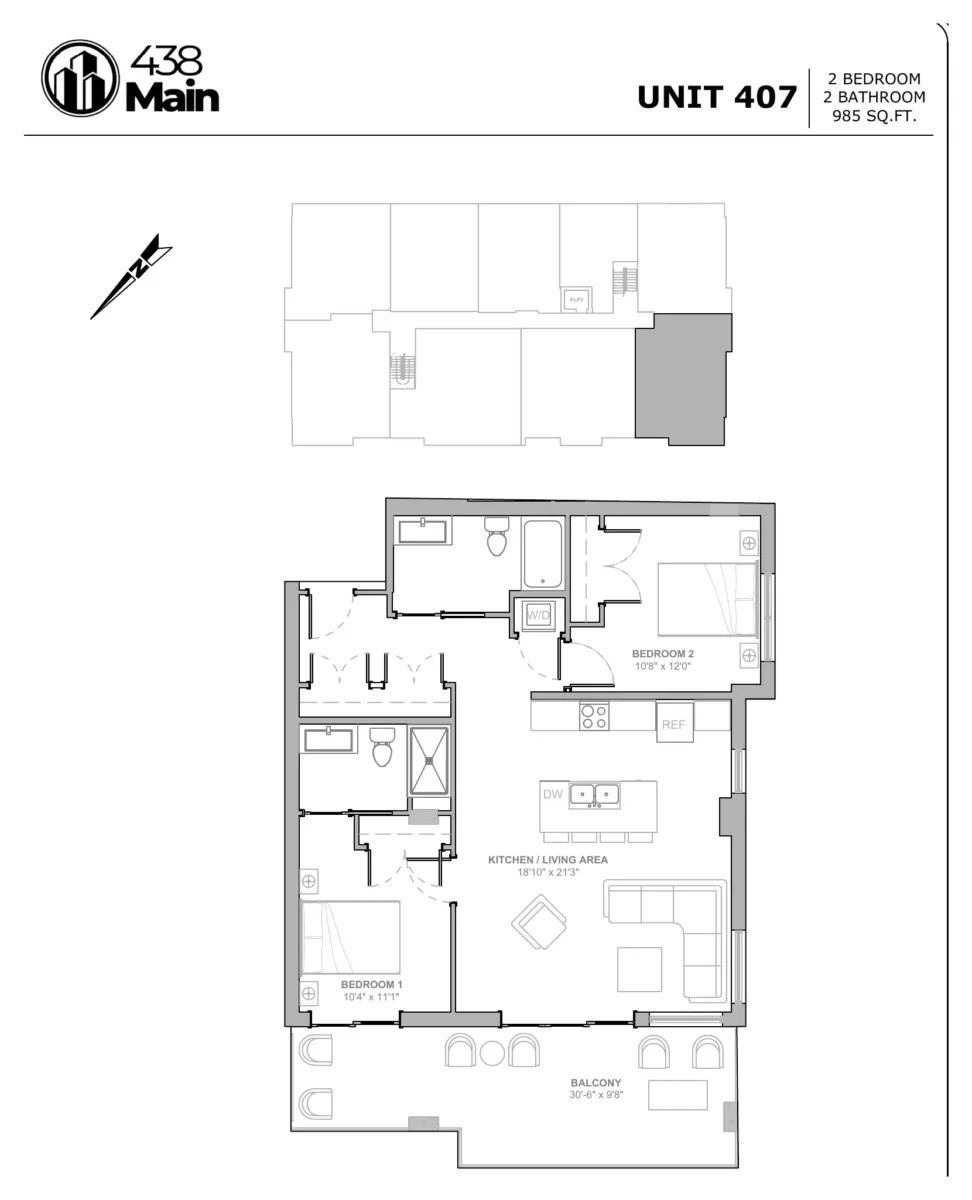 Residence 407 floor plan